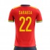 Prima Maglia Spagna Mondiali 2022 Pablo Sarabia 22